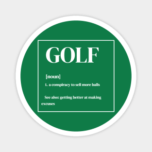 Funny Golf Definition Magnet
